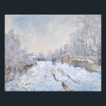 Claude Monet - Snow Scene in Argenteuil Foto Afdruk<br><div class="desc">Sneeuwscène in Argenteuil / Rue sous la neige,  Argenteuil - Claude Monet,  1875</div>