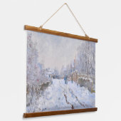 Claude Monet - Snow Scene in Argenteuil Hangend Wandkleed (Gebogen)