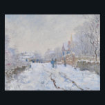 Claude Monet - Snow Scene in Argenteuil Imitatie Canvas Print<br><div class="desc">Sneeuwscène in Argenteuil / Rue sous la neige,  Argenteuil - Claude Monet,  1875</div>