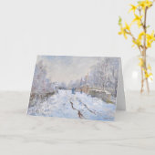 Claude Monet - Snow Scene in Argenteuil Kaart (Gele Bloem)