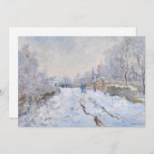 Claude Monet - Snow Scene in Argenteuil Kaart (Voorkant / Achterkant)