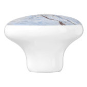 Claude Monet - Snow Scene in Argenteuil Keramische Knop (Zijkant)