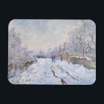 Claude Monet - Snow Scene in Argenteuil Magneet<br><div class="desc">Sneeuwscène in Argenteuil / Rue sous la neige,  Argenteuil - Claude Monet,  1875</div>