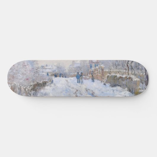 Claude Monet - Snow Scene in Argenteuil Persoonlijk Skateboard (Horizontaal)