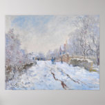 Claude Monet - Snow Scene in Argenteuil Poster<br><div class="desc">Sneeuwscène in Argenteuil / Rue sous la neige,  Argenteuil - Claude Monet,  1875</div>