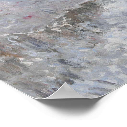 Claude Monet - Snow Scene in Argenteuil Poster (Hoek)