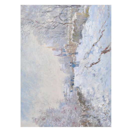 Claude Monet - Snow Scene in Argenteuil Tafelkleed (Voorkant)