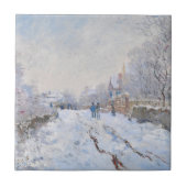 Claude Monet - Snow Scene in Argenteuil Tegeltje (Voorkant)