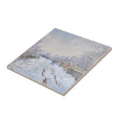 Claude Monet - Snow Scene in Argenteuil Tegeltje (Zijkant)