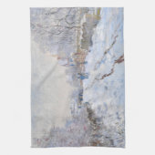 Claude Monet - Snow Scene in Argenteuil Theedoek (Verticaal)