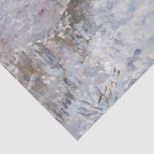 Claude Monet - Snow Scene in Argenteuil Tissuepapier (Detail)