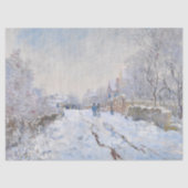 Claude Monet - Snow Scene in Argenteuil Tissuepapier (Voorkant)
