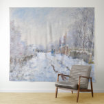Claude Monet - Snow Scene in Argenteuil Wandkleed<br><div class="desc">Sneeuwscène in Argenteuil / Rue sous la neige,  Argenteuil - Claude Monet,  1875</div>