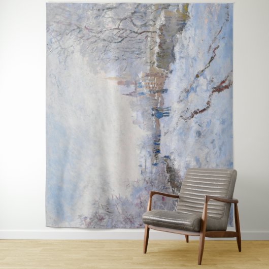 Claude Monet - Snow Scene in Argenteuil Wandkleed (In situ)