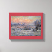 Claude Monet Soleil d'hiver à Lavacourt Wintersun Canvas Afdruk (Voorkant)