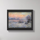 Claude Monet Soleil d'hiver à Lavacourt Wintersun Canvas Afdruk (Voorkant)