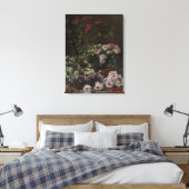  Claude Monet Spring Flowers Canvas Afdruk (Insitu (Slaapkamer))