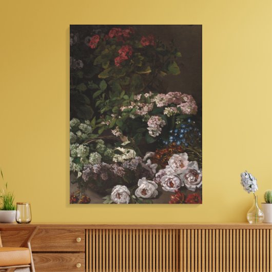  Claude Monet Spring Flowers Canvas Afdruk (Insitu (Woonkamer))