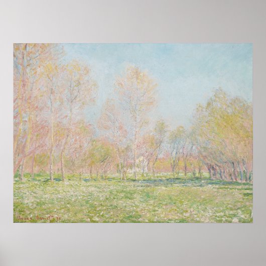 Claude Monet Spring in Giverny Schilderkunst Print (Voorkant)