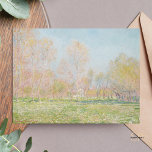 Claude Monet Spring in Giverny Schilderkunst Print Briefkaart<br><div class="desc">"Spring in Giverny" is een prachtig en betoverend impressionistisch schilderij dat de levendige schoonheid van de lente in Giverny weergeeft,  dat de fascinatie van Monet voor natuur weerspiegelt en zijn ongeëvenaarde vermogen om de steeds veranderende essentie vast te leggen.</div>