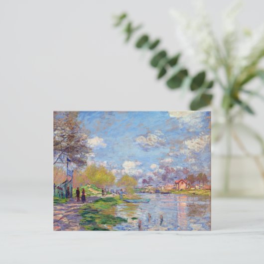 Claude Monet Spring van de Seine Briefkaart (Staand voorkant)
