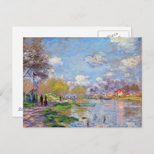 Claude Monet Spring van de Seine Briefkaart (Voorkant / Achterkant)