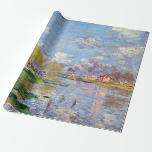 Claude Monet Spring van de Seine Cadeaupapier