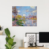 Claude Monet Spring van de Seine Poster (Thuiskantoor)