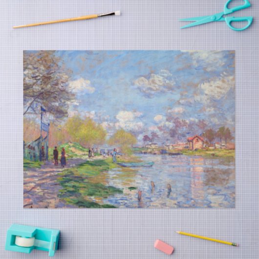 Claude Monet Spring van de Seine Tissuepapier (Craft)