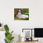 Claude Monet Springtime Impressionisme Painting Poster (Thuiskantoor)