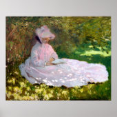 Claude Monet Springtime Impressionisme Painting Poster (Voorkant)