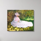 Claude Monet Springtime Impressionisme Wrap Canvas Afdruk (Voorkant)