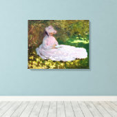 Claude Monet Springtime Impressionisme Wrap Canvas Afdruk (Insitu (Houten vloer))