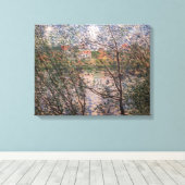Claude Monet - Springtime via bijkantoren Canvas Afdruk (Insitu (Houten vloer))