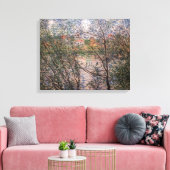 Claude Monet - Springtime via bijkantoren Canvas Afdruk (Insitu (Woonkamer))