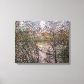 Claude Monet - Springtime via bijkantoren Canvas Afdruk (Voorkant)