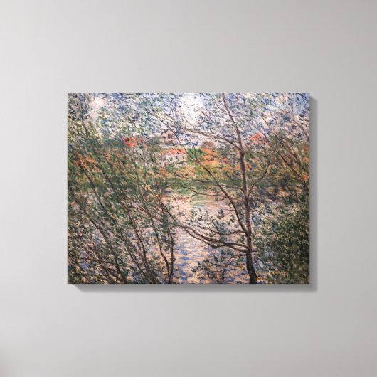 Claude Monet - Springtime via bijkantoren Canvas Afdruk (Voorkant)
