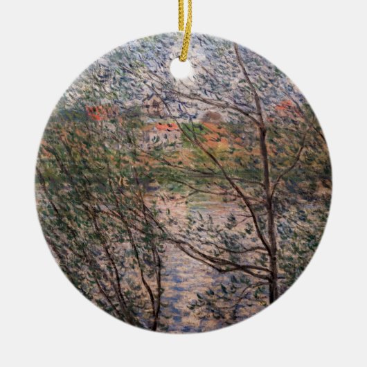 Claude Monet - Springtime via bijkantoren Keramisch Ornament (Voorkant)