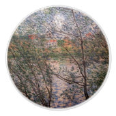 Claude Monet - Springtime via bijkantoren Keramische Knop (Voorkant)