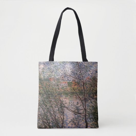 Claude Monet - Springtime via bijkantoren Tote Bag (Voorkant)