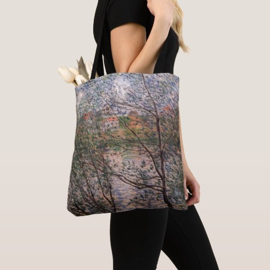 Claude Monet - Springtime via bijkantoren Tote Bag (Dichtbij)