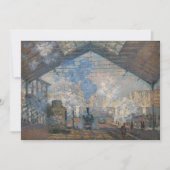 Claude Monet - St. Lazare Station buiten uitzicht Bedankkaart (Voorkant)