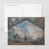 Claude Monet - St. Lazare Station buiten uitzicht Briefkaart (Voorkant / Achterkant)