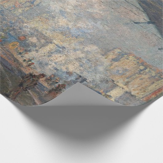 Claude Monet - St. Lazare Station buiten uitzicht Cadeaupapier (Hoek)