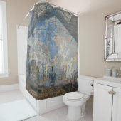 Claude Monet - St. Lazare Station buiten uitzicht Douchegordijn (In situ)