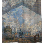 Claude Monet - St. Lazare Station buiten uitzicht Douchegordijn (Voorkant)