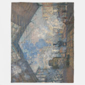 Claude Monet - St. Lazare Station buiten uitzicht Fleece Deken (Voorkant)