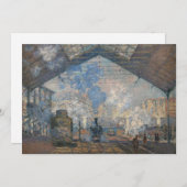 Claude Monet - St. Lazare Station buiten uitzicht Kaart (Voorkant / Achterkant)