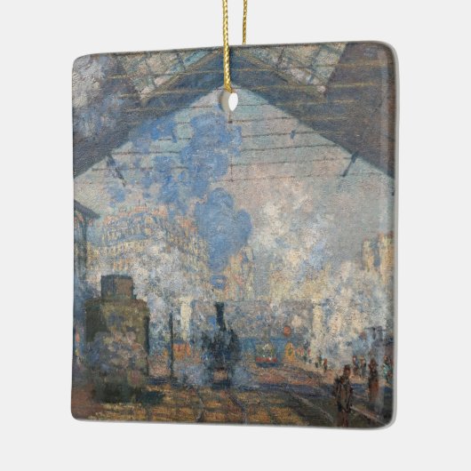 Claude Monet - St. Lazare Station buiten uitzicht Keramisch Ornament (Links)