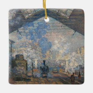 Claude Monet - St. Lazare Station buiten uitzicht Keramisch Ornament
